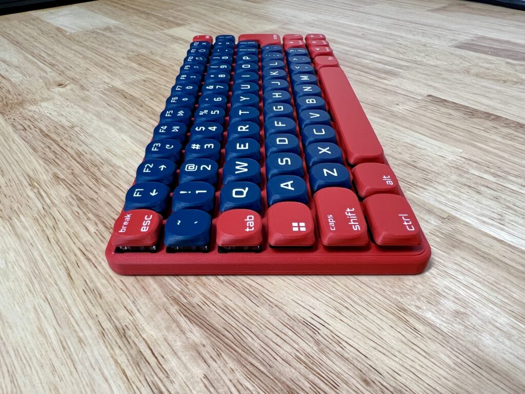 Mini Mighty Keyboard, Red, White and Blue
