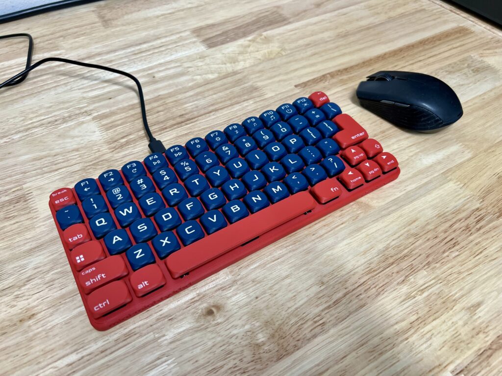 Mini Mighty Keyboard, Red, White and Blue