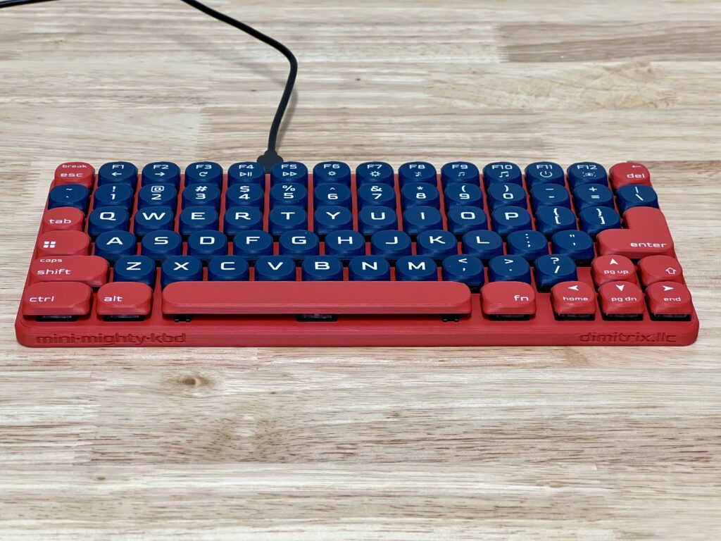 Mini Mighty Keyboard, Red, White and Blue
