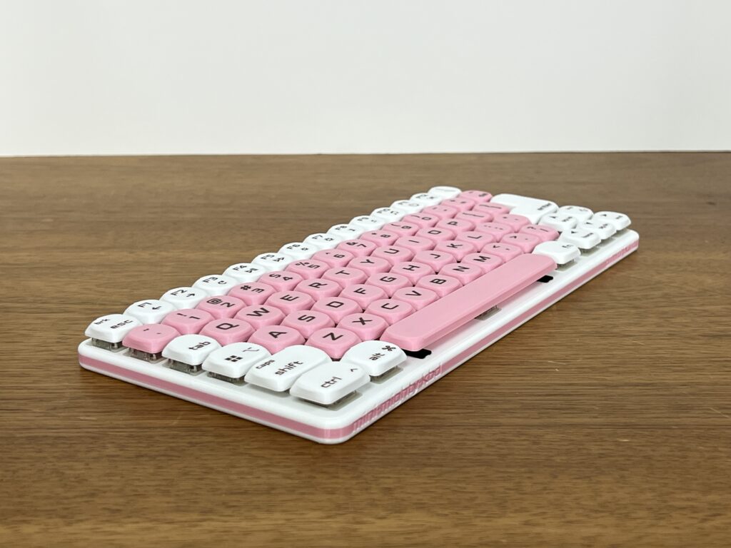 Mini Mighty Keyboard, Cherry Blossom v2 — front three-quarter view