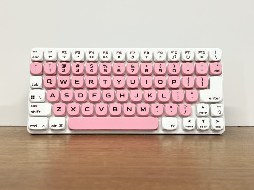 Mini Mighty Keyboard, Cherry Blossom v2 — front view